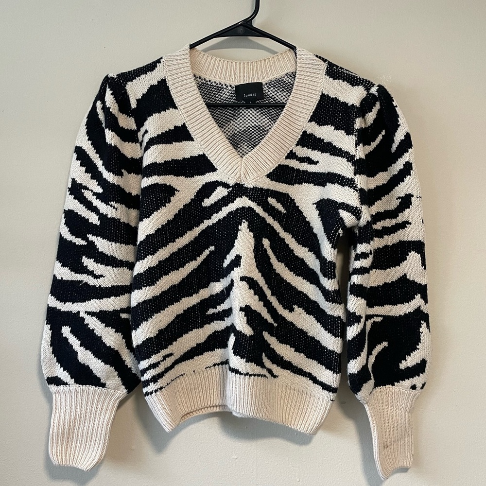 Zebra print sweater